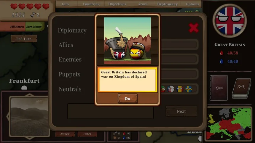 Скриншот 5 к игре Countryball: Europe 1890