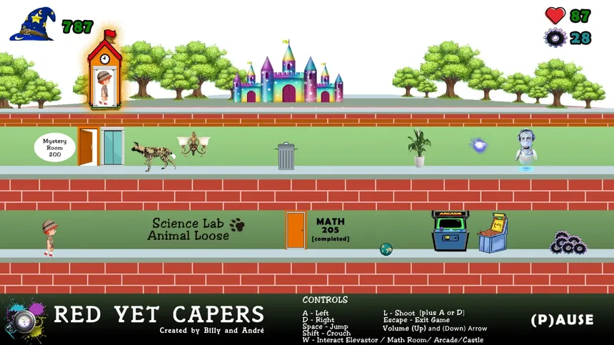 Скриншот 1 к игре Red Yet Capers: Math vs Mayhem