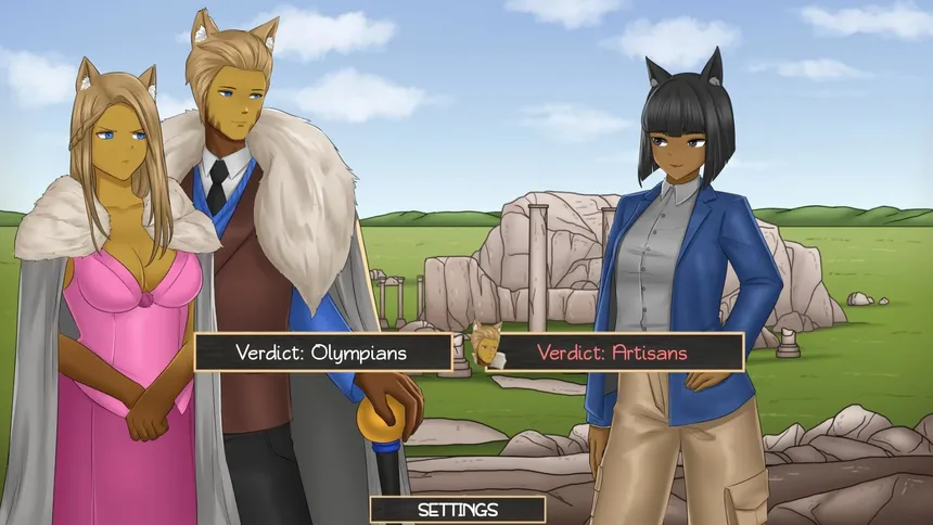 Скриншот 3 к игре Furry Shakespeare: Two Incredibly Ripped, Absolutely Shredded Noble Kinsmen