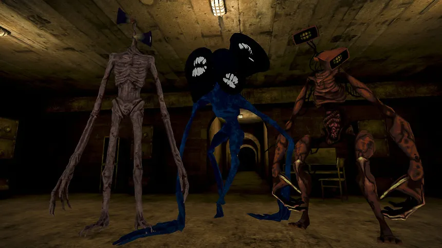 Скриншот 1 к игре Siren Head Horror Bunker VR
