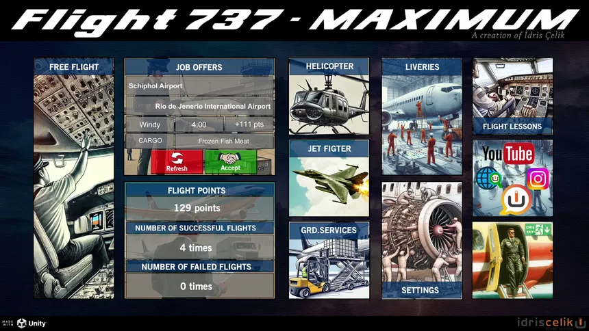 Скриншот 1 к игре Flight 737 - MAXIMUM