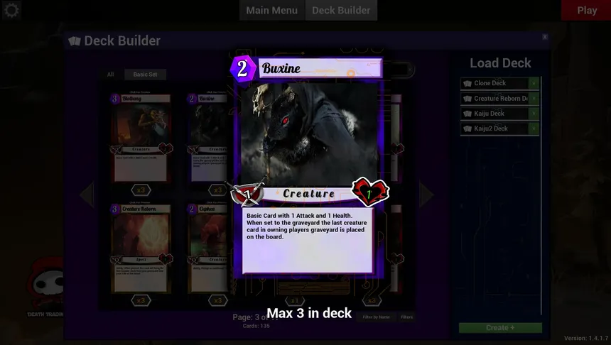 Скриншот 4 к игре Death Trading Card Game