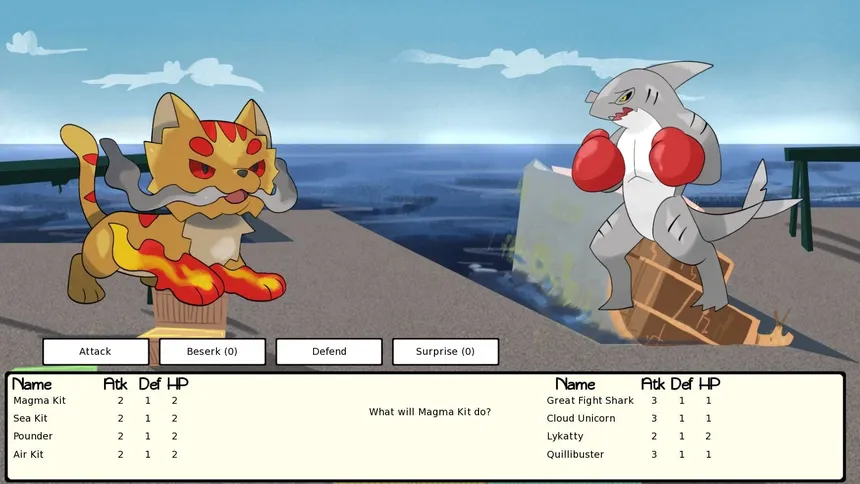 Скриншот 1 к игре Kittens in Post-Apocalyptic Fantasy San Francisco: Battle School for Only the Most Awesome Monsters