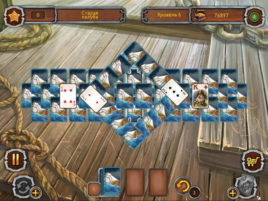 Скриншот 3 к игре Pirate's Solitaire