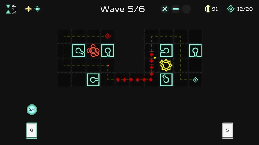 Скриншот 2 к игре Shapebreaker - Tower Defense Deckbuilder
