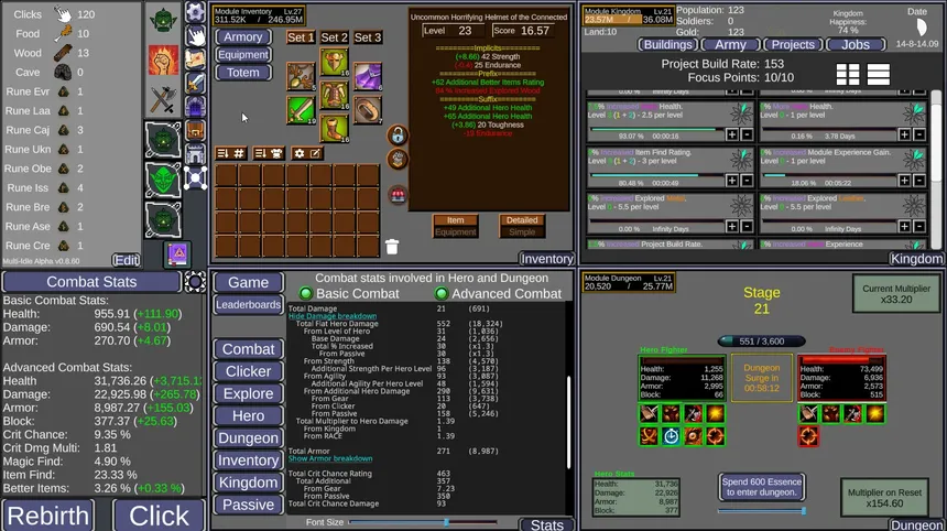 Скриншот 1 к игре Multi Idle