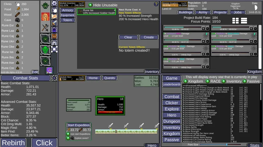 Скриншот 2 к игре Multi Idle