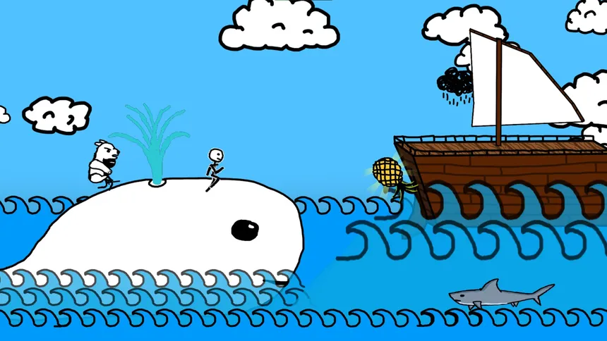 Скриншот 1 к игре Polar Bear Riding A Ninja