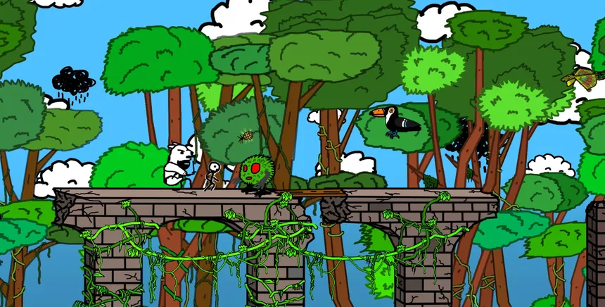 Скриншот 5 к игре Polar Bear Riding A Ninja