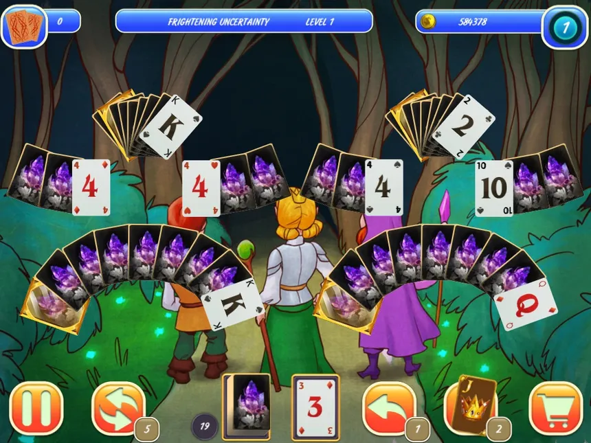 Скриншот 2 к игре Gnomes Solitaire