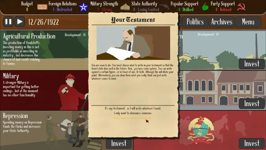 Скриншот 5 к игре Lenin Simulator