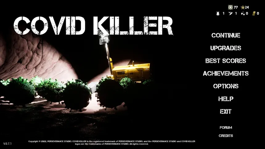Скриншот 1 к игре COVID KILLER