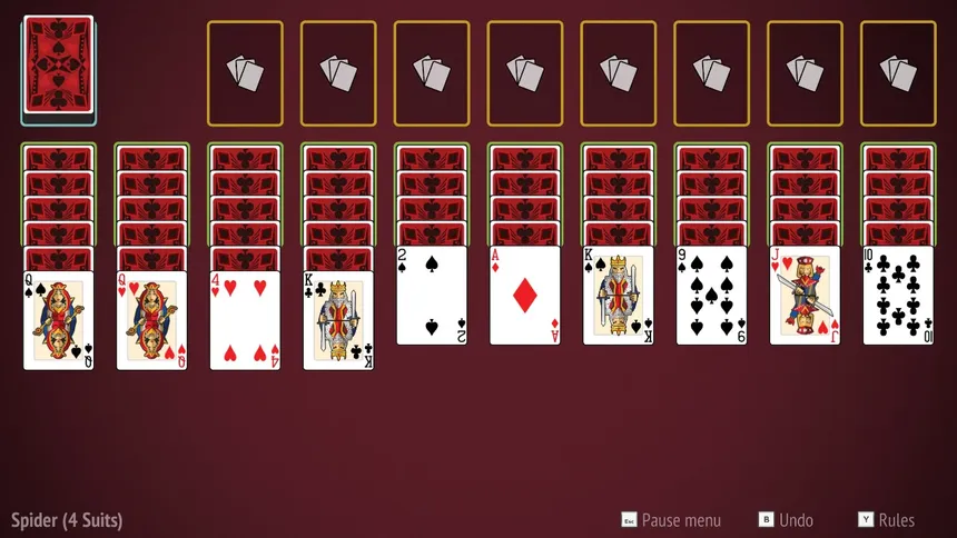 Скриншот 2 к игре Spider Solitaire Collection
