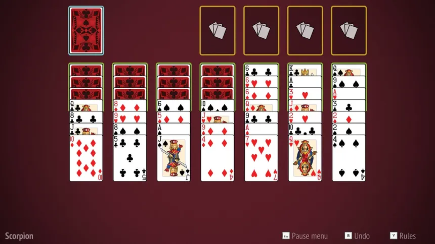 Скриншот 6 к игре Spider Solitaire Collection