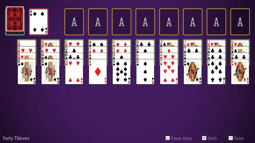 Скриншот 2 к игре Forty Thieves Solitaire Collection