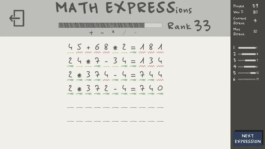 Скриншот 3 к игре MATH EXPRESSions