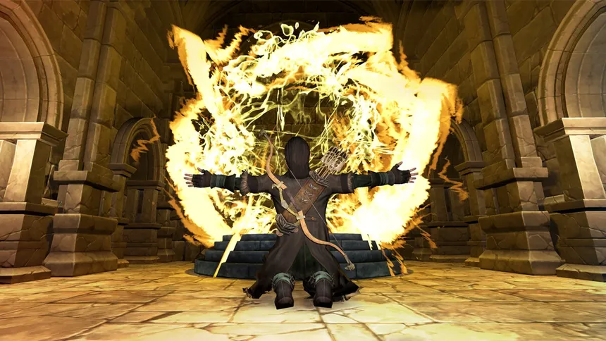 Скриншот 1 к игре Outcasts of Dungeon:Epic Magic World Fight Rogue Game Simulator