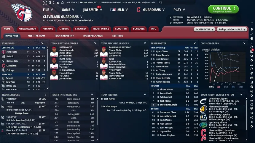 Скриншот 3 к игре Out of the Park Baseball 23