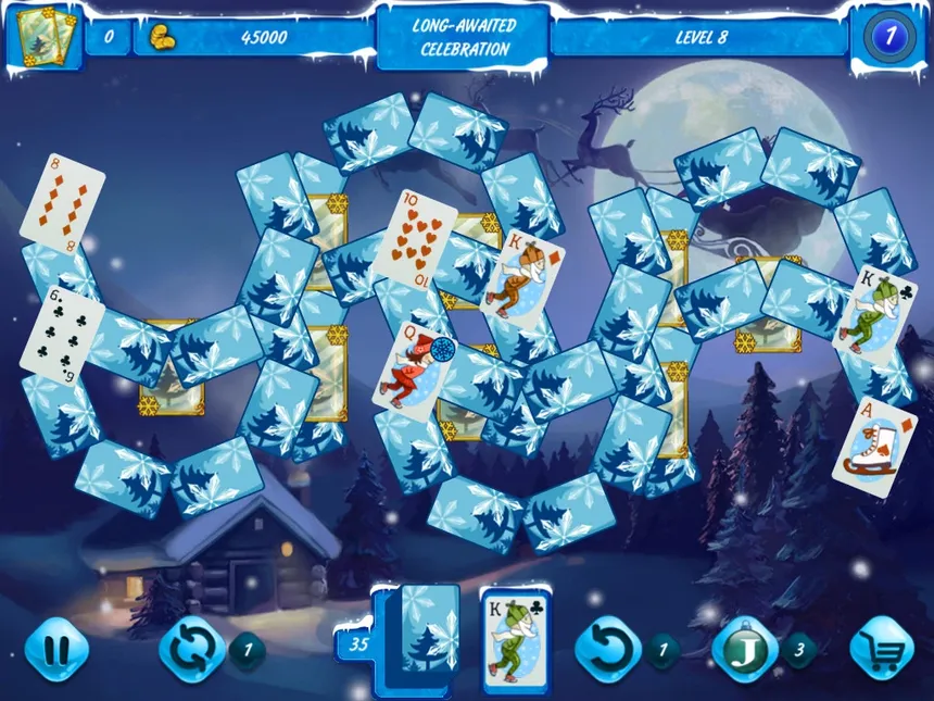 Скриншот 3 к игре Solitaire Jack Frost Winter Adventures 3