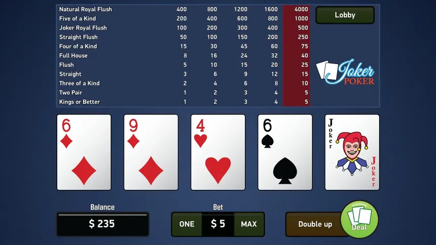 Скриншот 1 к игре Joker Poker - Video Poker