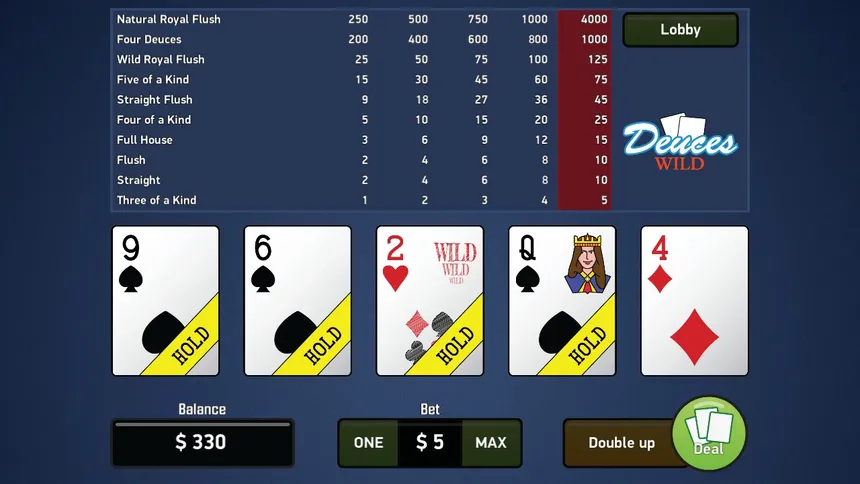 Скриншот 3 к игре Deuces Wild - Video Poker