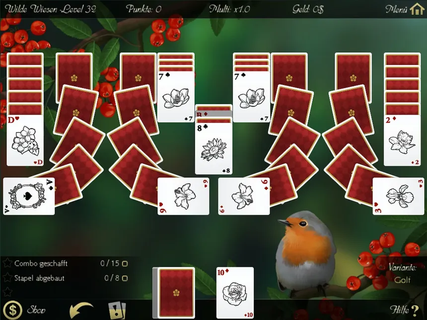 Скриншот 1 к игре Solitaire Beautiful Garden Season