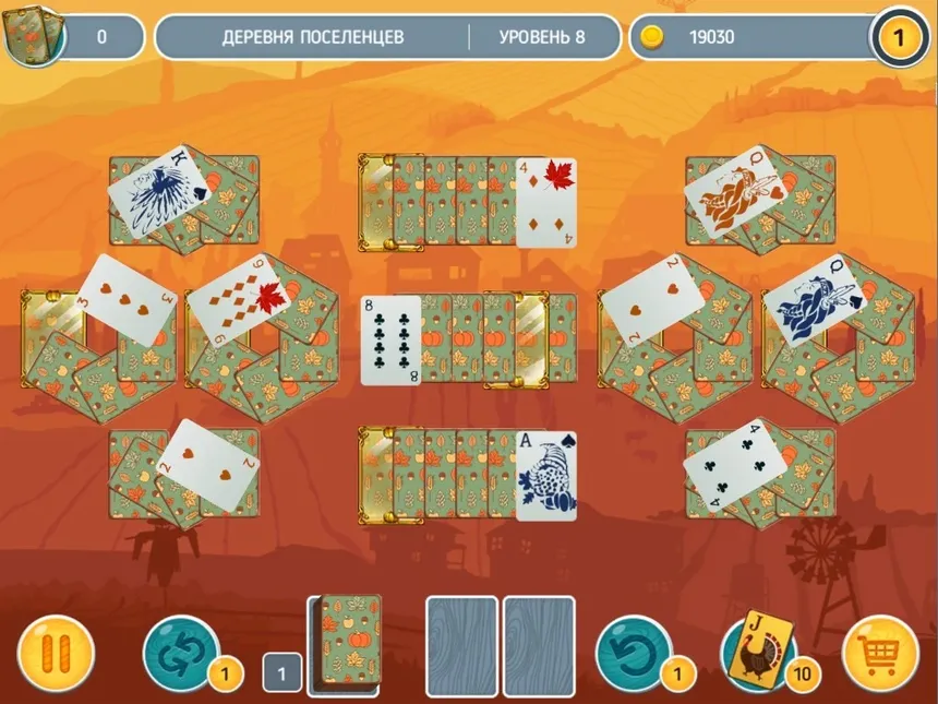 Скриншот 2 к игре Solitaire Match 2 Cards. Thanksgiving Day