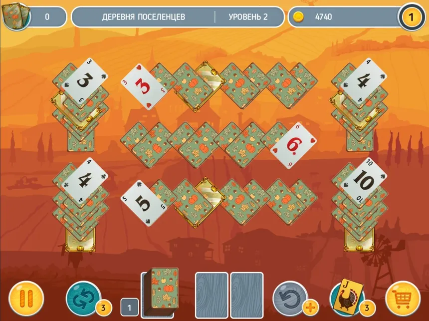 Скриншот 4 к игре Solitaire Match 2 Cards. Thanksgiving Day