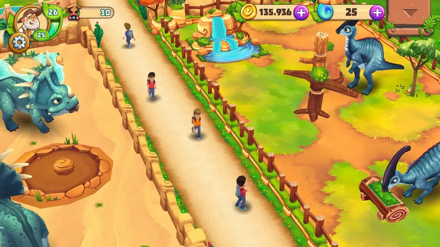 Скриншот 2 к игре Dinosaur Park – Primeval Zoo