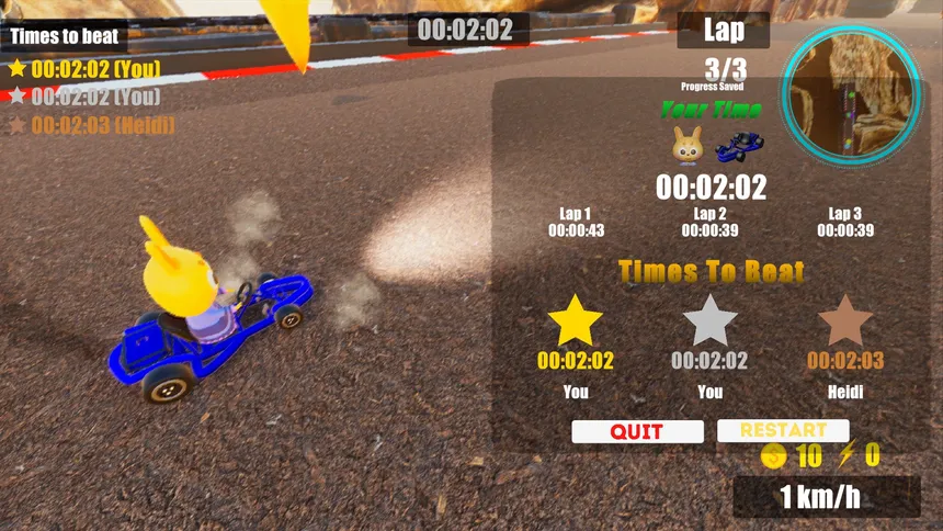 Скриншот 2 к игре Retro Karting 22