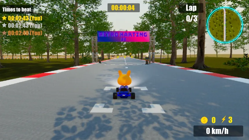 Скриншот 4 к игре Retro Karting 22