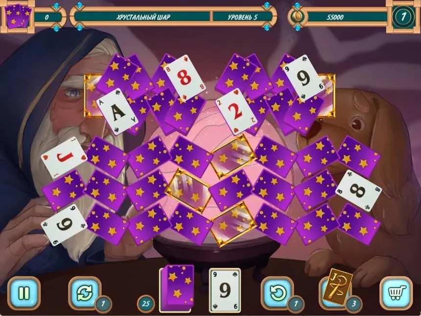 Скриншот 1 к игре Sweet Solitaire. School Witch 2