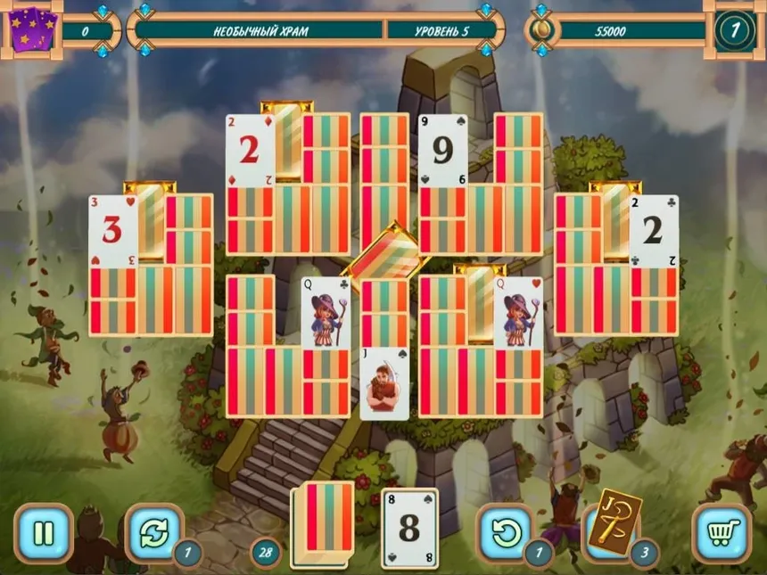 Скриншот 5 к игре Sweet Solitaire. School Witch 2