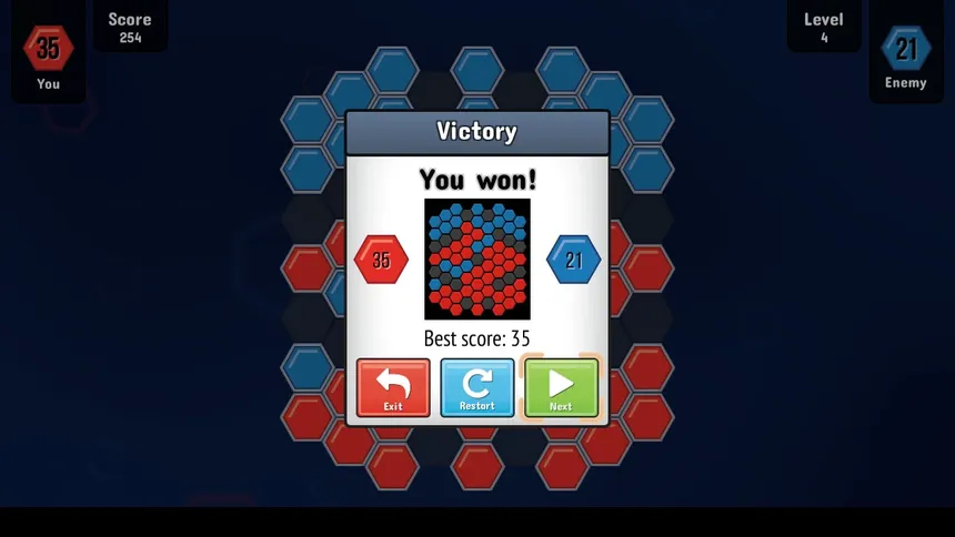 Скриншот 3 к игре Hexxagon - Board Game