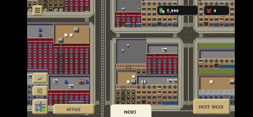 Скриншот 2 к игре Pixel Gangsters: Mafia Manager