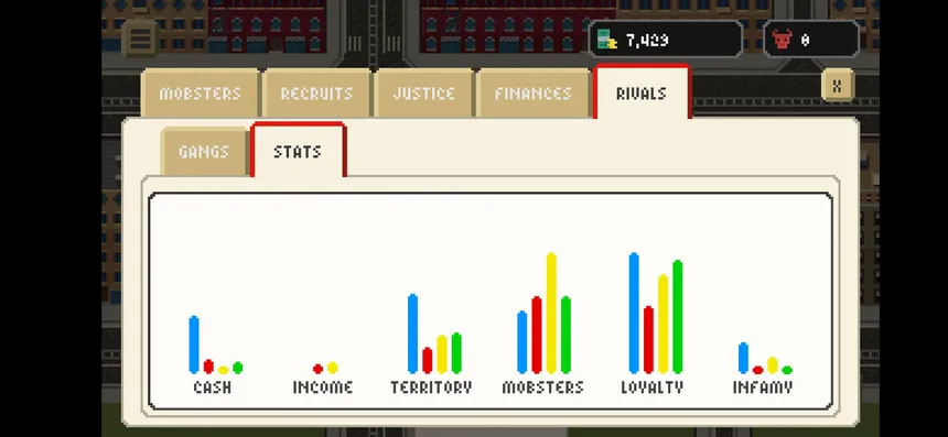 Скриншот 4 к игре Pixel Gangsters: Mafia Manager