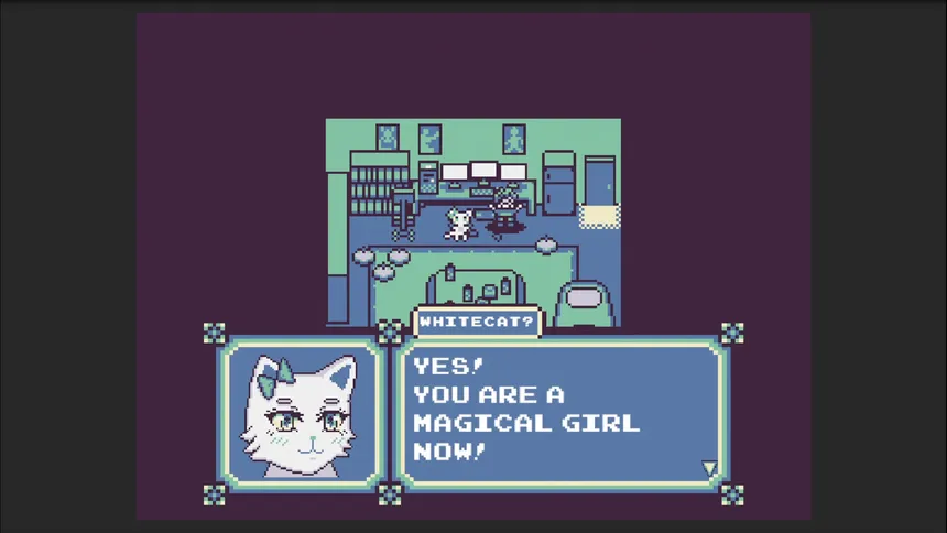 Скриншот 2 к игре KOTOMASHO: I Can't Believe This NEET Guy Turned Into a Magical Girl!