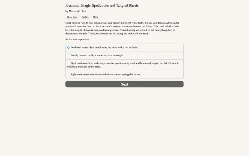 Скриншот 4 к игре Freshman Magic: Spellbooks and Tangled Sheets