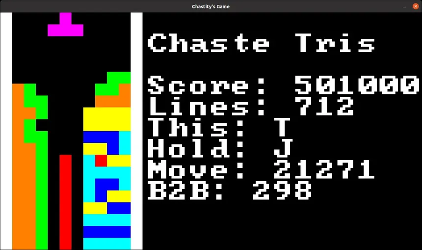 Скриншот 1 к игре Chaste Tris