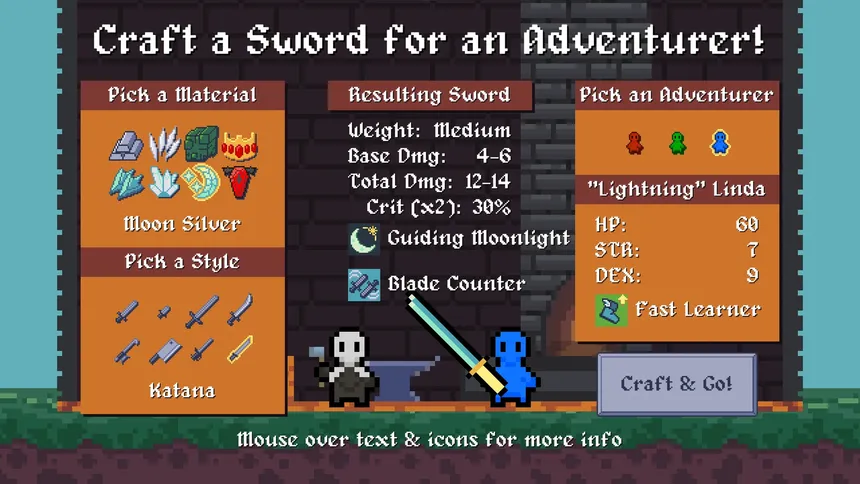 Скриншот 1 к игре Just A Humble Swordsmith