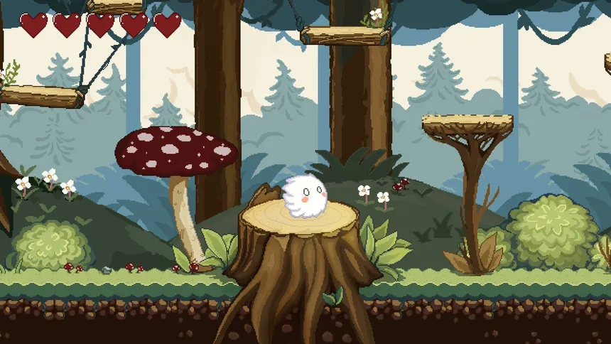 Скриншот 3 к игре 毛玉大冒险 ~ Kedama's Adventure