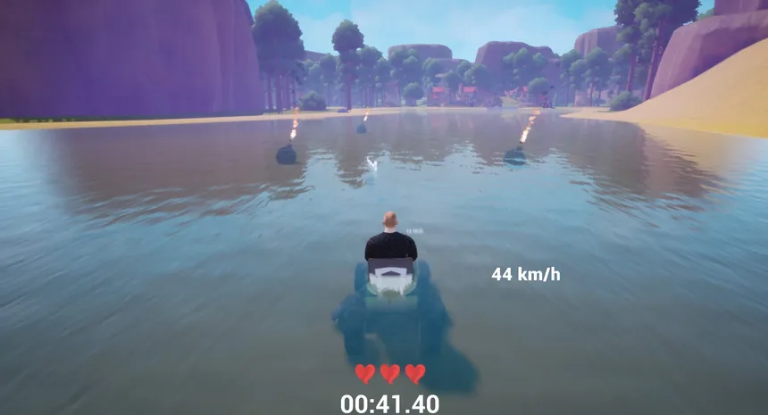 Скриншот 2 к игре Lawnmower game: Mortal Race