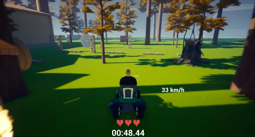 Скриншот 4 к игре Lawnmower game: Mortal Race