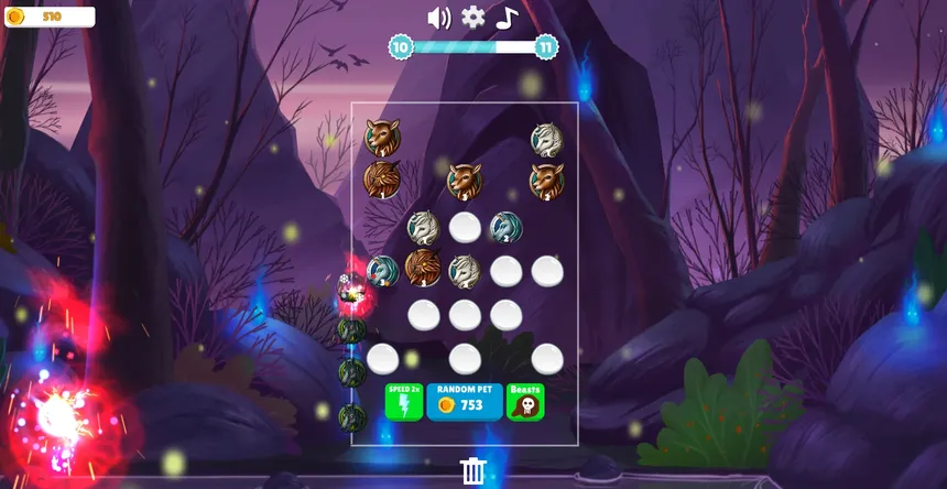 Скриншот 1 к игре Merge Beasts - Defense Game