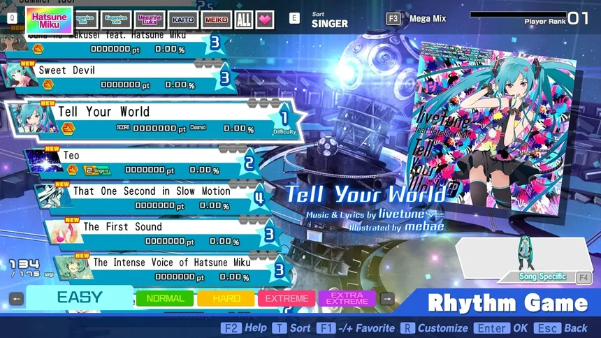 Скриншот 3 к игре Hatsune Miku: Project DIVA Mega Mix+