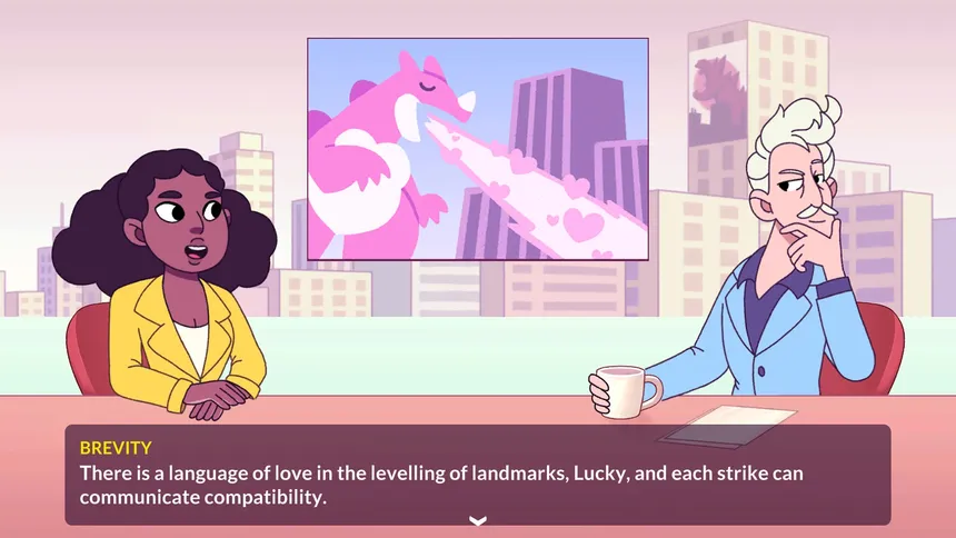 Скриншот 1 к игре Kaichu - The Kaiju Dating Sim