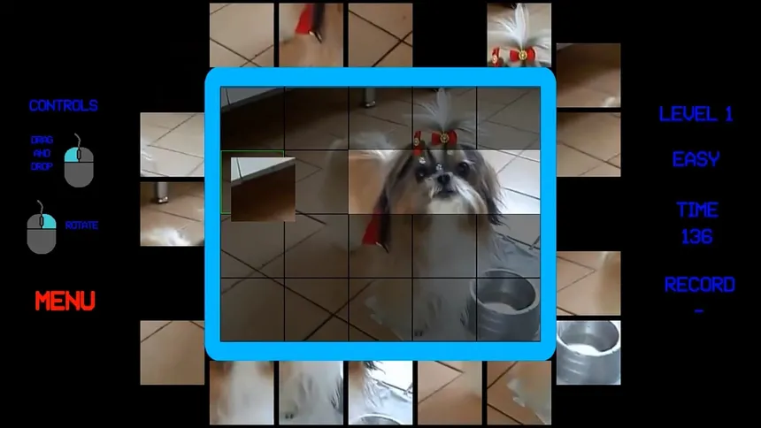 Скриншот 2 к игре Dogs Cyberpuzzle