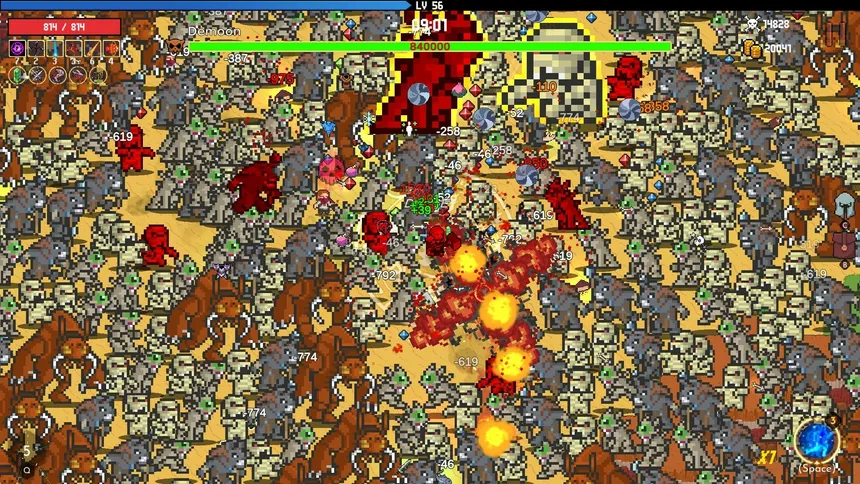 Скриншот 3 к игре Pixel Survivors : Roguelike