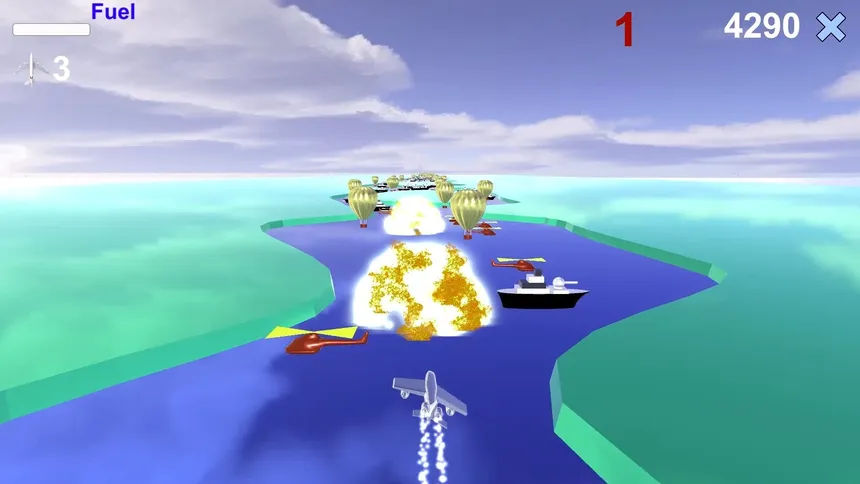 Скриншот 1 к игре River Raid 3D