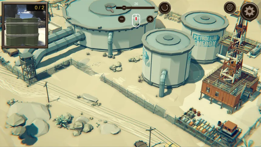Скриншот 2 к игре Hidden Desert War Top-Down 3D